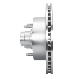 Ford E-150 Econoline Club Wagon Brake Rotor (1) - Front Right - R1 Concepts - Drilled & Slotted - Silver - `94-`01